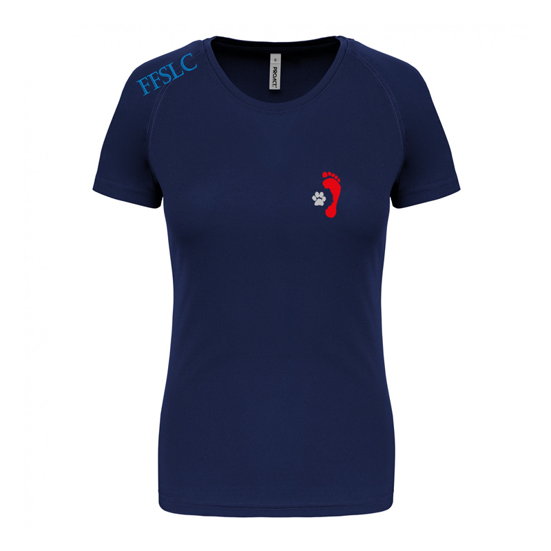 T-shirt femme FFSLC floqué - Fédération Française des Sports et Loisirs ...